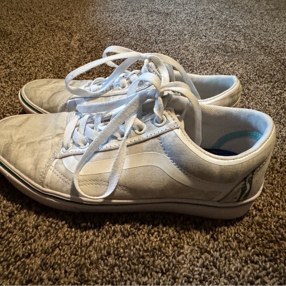 Vans x Crayola White and Green Sneakers